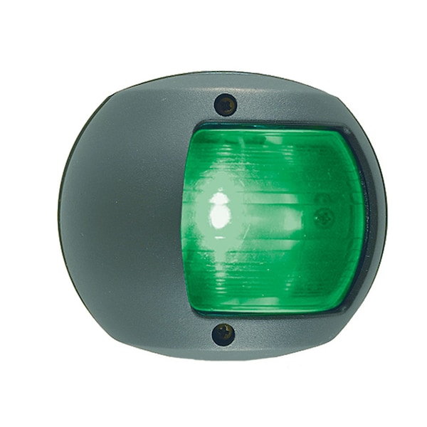 Led Side Light 12V Green W/ Black Plastic